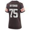 Joel Bitonio Cleveland Browns Nike Women's Game Jersey - Brown - Detail View