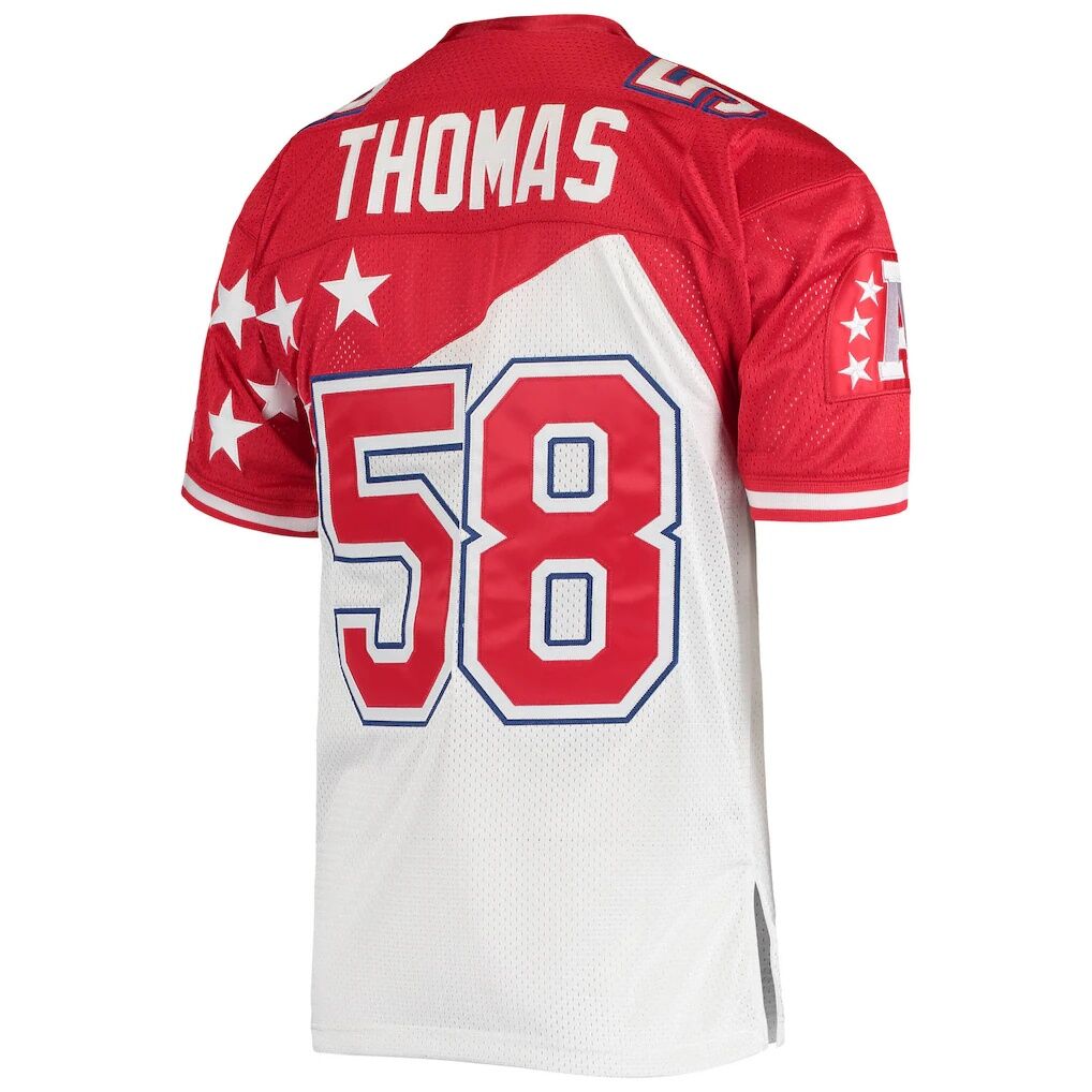 Derrick Thomas AFC Mitchell & Ness 1995 Pro Bowl Authentic Jersey – White/Red