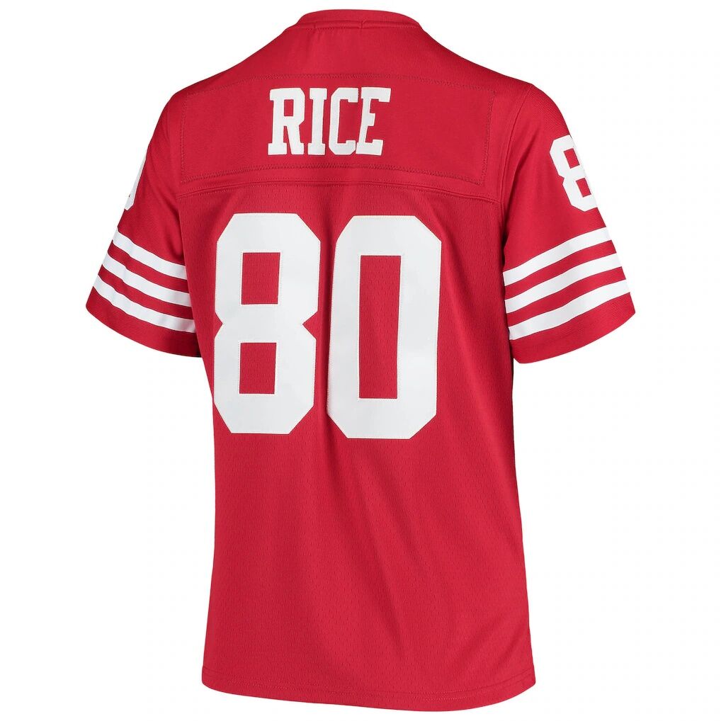 Jerry Rice San Francisco 49ers Mitchell & Ness Women's 1990 Legacy Replica Jersey - Scarlet