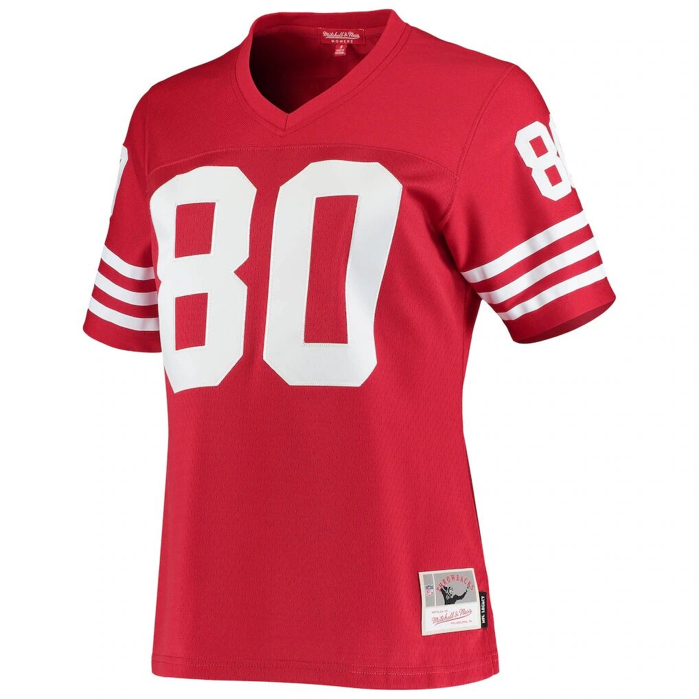 Jerry Rice San Francisco 49ers Mitchell & Ness Women's 1990 Legacy Replica Jersey - Scarlet