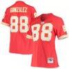 Tony Gonzalez Kansas City Chiefs Mitchell & Ness Women's Legacy Replica Team Jersey - Red - Front View