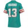 Dan Marino Miami Dolphins Mitchell & Ness Women's 1984 Legacy Replica Jersey - - Detail View
