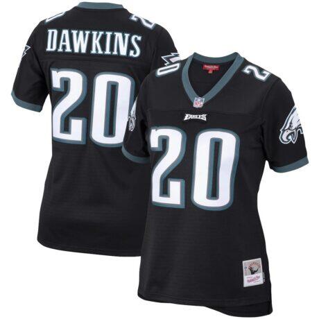 Brian Dawkins Philadelphia Eagles Mitchell & Ness Women's Legacy Replica Team Jersey - Black - Front View