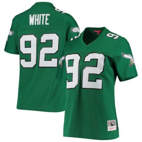 Reggie White Philadelphia Eagles Mitchell & Ness Women's 1990 Legacy Replica Jersey - - Front View