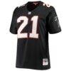 Deion Sanders Atlanta Falcons Mitchell & Ness Women's Legacy Replica Team Jersey - Black - Side View
