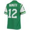 Joe Namath New York Jets Mitchell & Ness Women's 1969 Legacy Replica Jersey - Green - Detail View