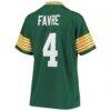 Brett Favre Green Bay Packers Mitchell & Ness Women's 1996 Legacy Replica Player Jersey - Green - Detail View