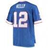 Jim Kelly Buffalo Bills Mitchell & Ness Big & Tall 1990 Retired Player Replica Jersey - - Detail View