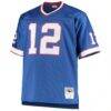 Jim Kelly Buffalo Bills Mitchell & Ness Big & Tall 1990 Retired Player Replica Jersey - - Side View