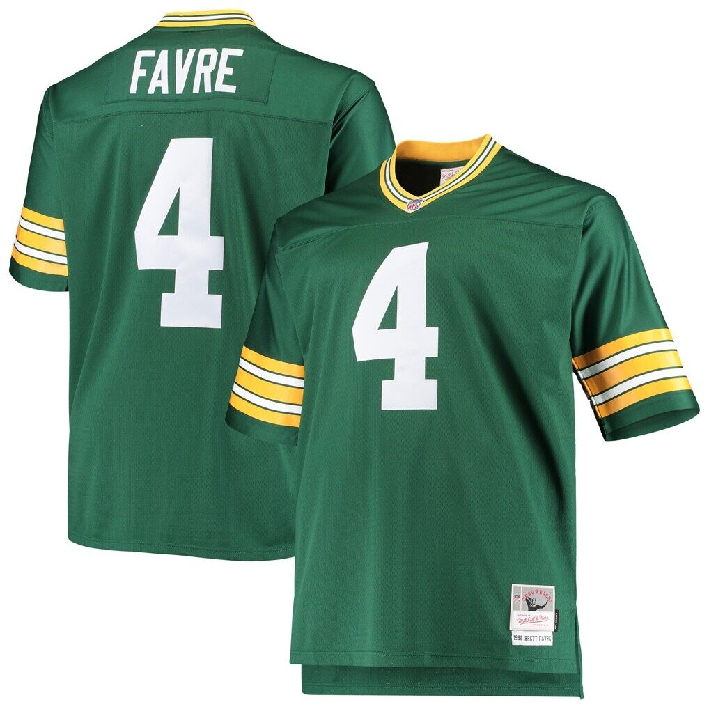 Brett Favre Green Bay Packers Mitchell & Ness Big & Tall 1996 Retired Player Replica Jersey
