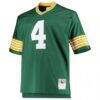 Brett Favre Green Bay Packers Mitchell & Ness Big & Tall 1996 Retired Player Replica Jersey - Green - Side View