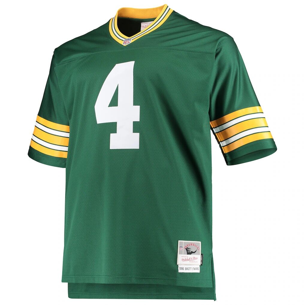 Brett Favre Green Bay Packers Mitchell & Ness Big & Tall 1996 Retired Player Replica Jersey