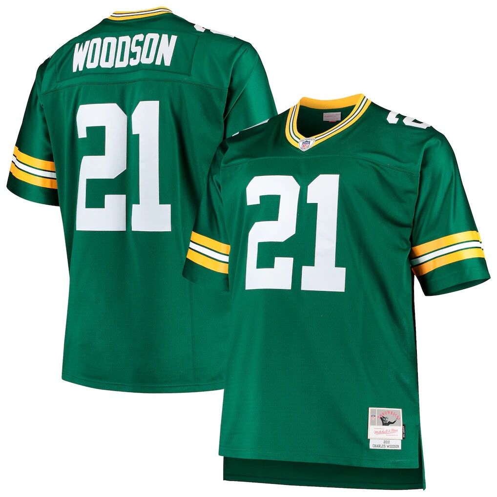 Charles Woodson Green Bay Packers Mitchell & Ness Big & Tall 2010 Retired Player Replica Jersey