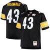 Troy Polamalu Pittsburgh Steelers Mitchell & Ness Big & Tall 2005 Retired Player Replica Jersey - Black - Front View