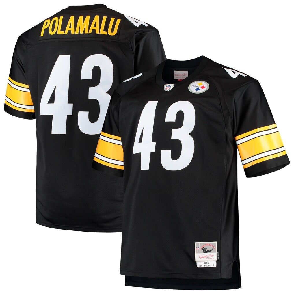 Troy Polamalu Pittsburgh Steelers Mitchell & Ness Big & Tall 2005 Retired Player Replica Jersey