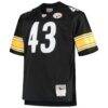 Troy Polamalu Pittsburgh Steelers Mitchell & Ness Big & Tall 2005 Retired Player Replica Jersey - Black - Side View