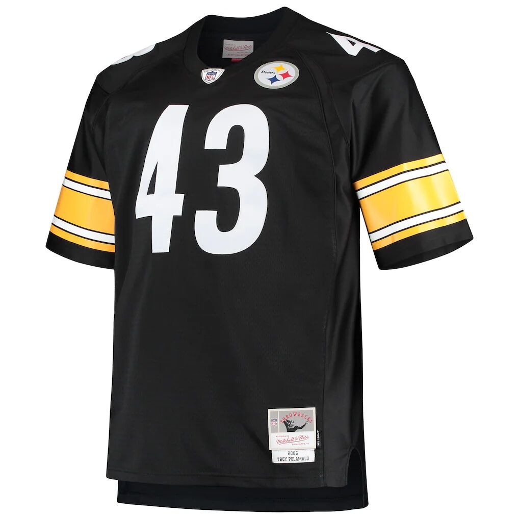 Troy Polamalu Pittsburgh Steelers Mitchell & Ness Big & Tall 2005 Retired Player Replica Jersey