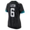 Jake Luton Jacksonville Jaguars Nike Women's Game Jersey - Black - Detail View