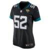 DaVon Hamilton Jacksonville Jaguars Nike Women's Game Jersey - Black - Side View
