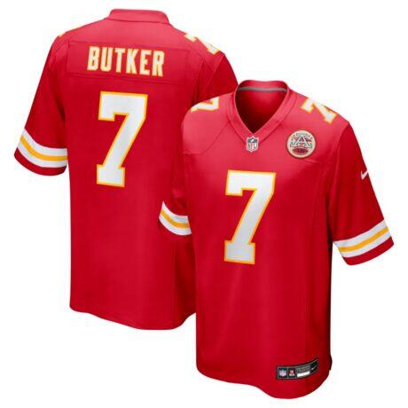Harrison Butker Kansas City Chiefs Nike Game Jersey - Red - Front View