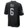 AJ Cole Las Vegas Raiders Nike Game Jersey - Black - Detail View