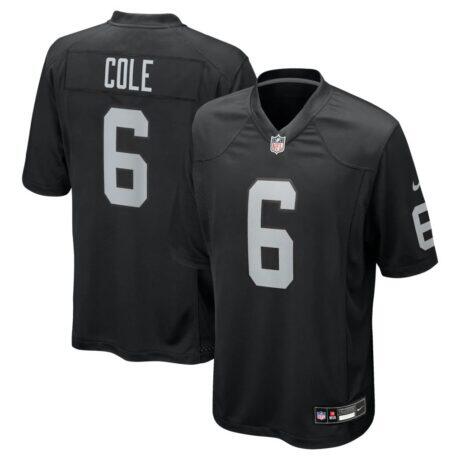 AJ Cole Las Vegas Raiders Nike Game Jersey - Black - Front View