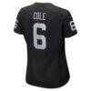 AJ Cole Las Vegas Raiders Nike Women's Game Jersey - Black - Detail View