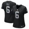 AJ Cole Las Vegas Raiders Nike Women's Game Jersey - Black - Front View