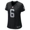 AJ Cole Las Vegas Raiders Nike Women's Game Jersey - Black - Side View