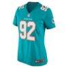 Zach Sieler Miami Dolphins Nike Women's Game Jersey - - Side View