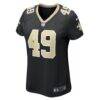 Zach Wood New Orleans Saints Nike Women's Game Jersey - Black - Side View