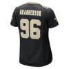 Carl Granderson New Orleans Saints Nike Women's Game Jersey - Black - Detail View