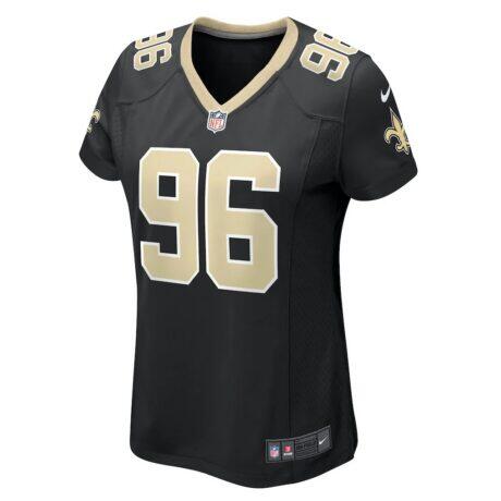 Carl Granderson New Orleans Saints Nike Women's Game Jersey - Black - Side View