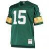 Bart Starr Green Bay Packers Mitchell & Ness Big & Tall 1968 Retired Player Replica Jersey - Green - Side View