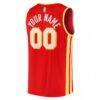 Atlanta Hawks Fashion7 Fast Break Replica Custom Jersey - Red - Detail View
