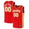 Atlanta Hawks Fashion7 Fast Break Replica Custom Jersey - Red - Front View