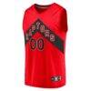 Toronto Raptors Fashion7 Fast Break Replica Custom Jersey - Red - Side View
