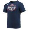 Washington Mystics Nike Unisex Essential Logo Dri-FIT T-Shirt - Navy - Side View
