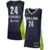 Arike Ogunbowale Dallas Wings Nike Unisex Explorer Edition Victory Jersey - Navy - Front View