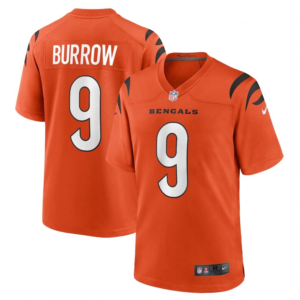 Joe Burrow Cincinnati Bengals Nike Alternate Game Jersey