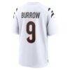 Joe Burrow Cincinnati Bengals Nike Game Jersey - White - Side View