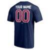 Los Angeles Angels Cooperstown Winning Streak Personalized Name & Number T-Shirt - Navy - Detail View