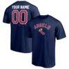 Los Angeles Angels Cooperstown Winning Streak Personalized Name & Number T-Shirt - Navy - Front View