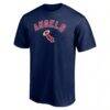 Los Angeles Angels Cooperstown Winning Streak Personalized Name & Number T-Shirt - Navy - Side View