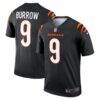 Joe Burrow Cincinnati Bengals Nike Legend Player Performance Top - Black - Front View