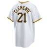 Roberto Clemente Pittsburgh Pirates Nike Home Replica Player Name Jersey - White - Detail View