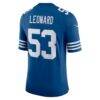 Men's Nike Darius Leonard Royal Indianapolis Colts Alternate Vapor Limited Jersey - - Detail View
