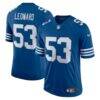 Men's Nike Darius Leonard Royal Indianapolis Colts Alternate Vapor Limited Jersey - - Front View