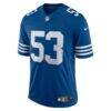 Men's Nike Darius Leonard Royal Indianapolis Colts Alternate Vapor Limited Jersey - - Side View