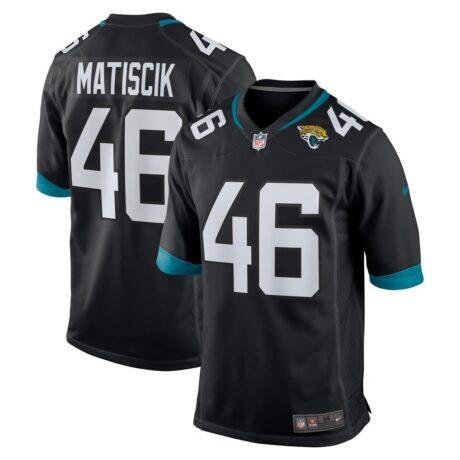 Ross Matiscik Jacksonville Jaguars Nike Alternate Game Jersey - Black - Front View